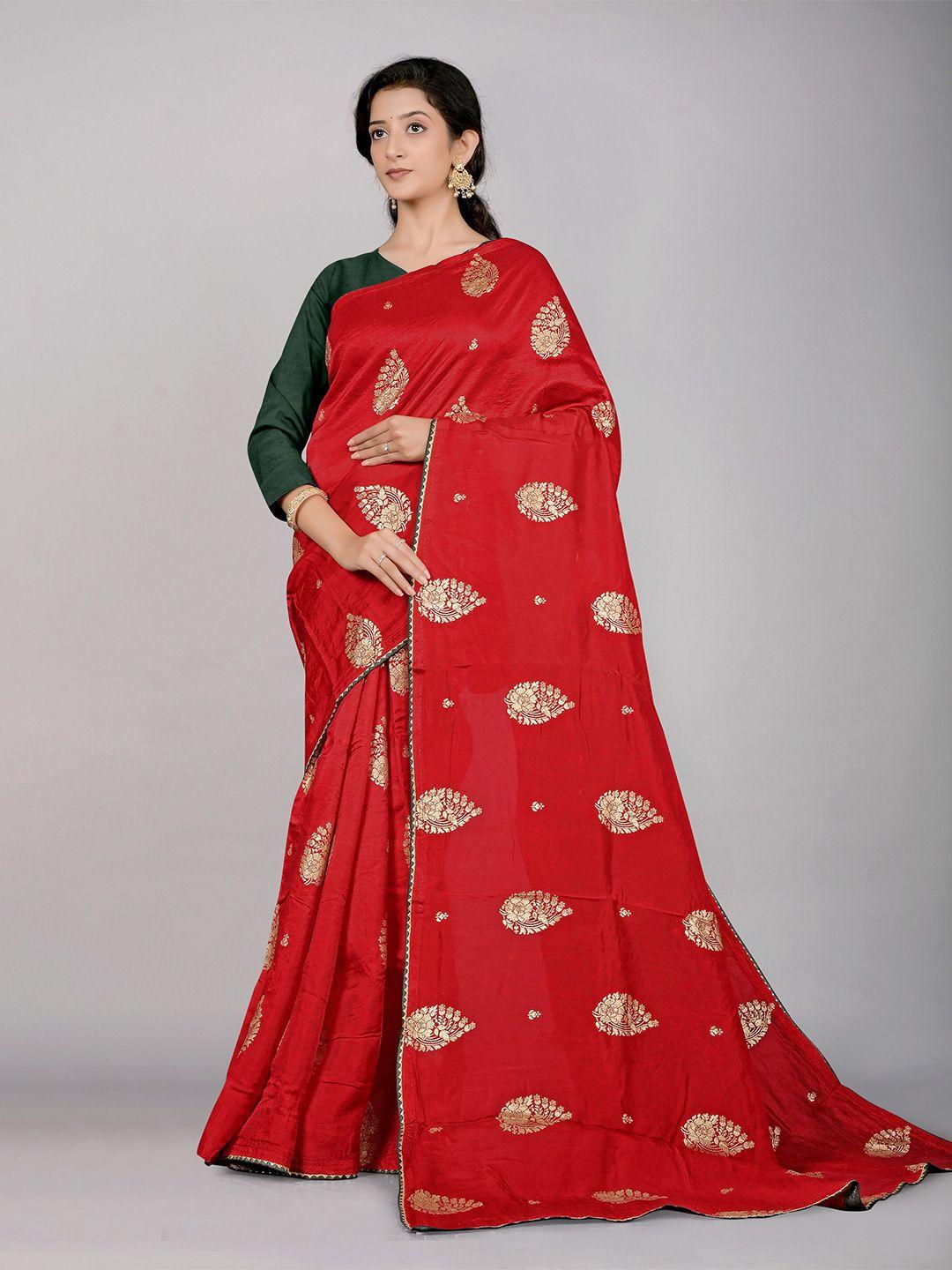 kajree ethnic motifs woven design zari tussar saree