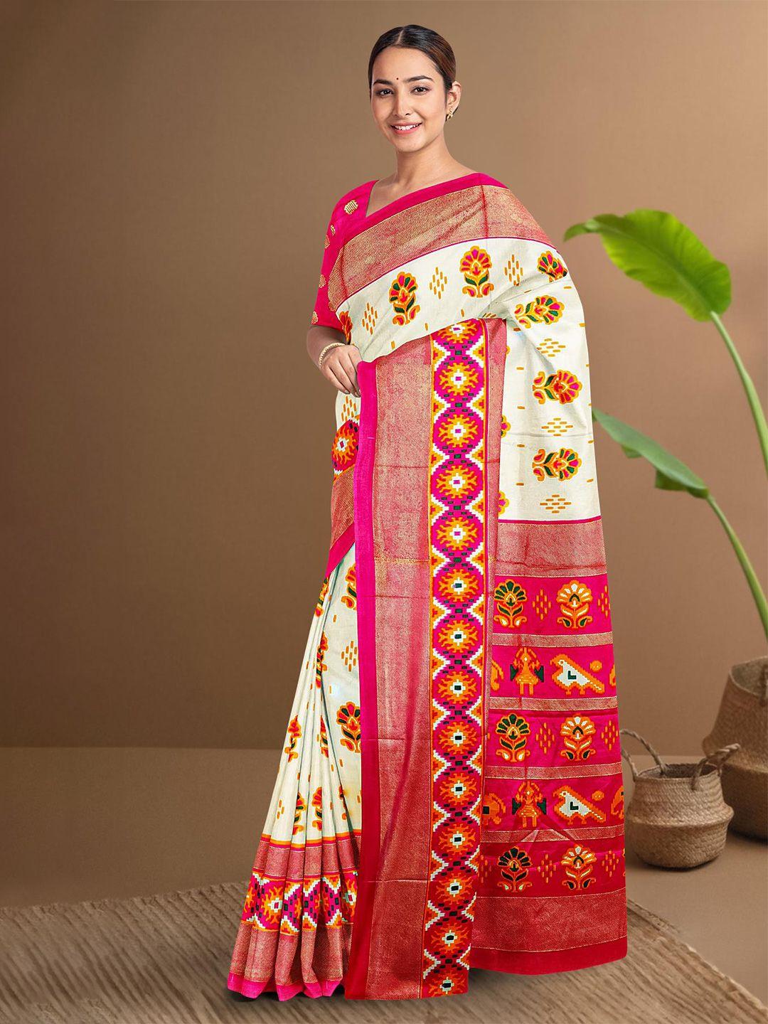 kalamandir ethnic motifs printed saree