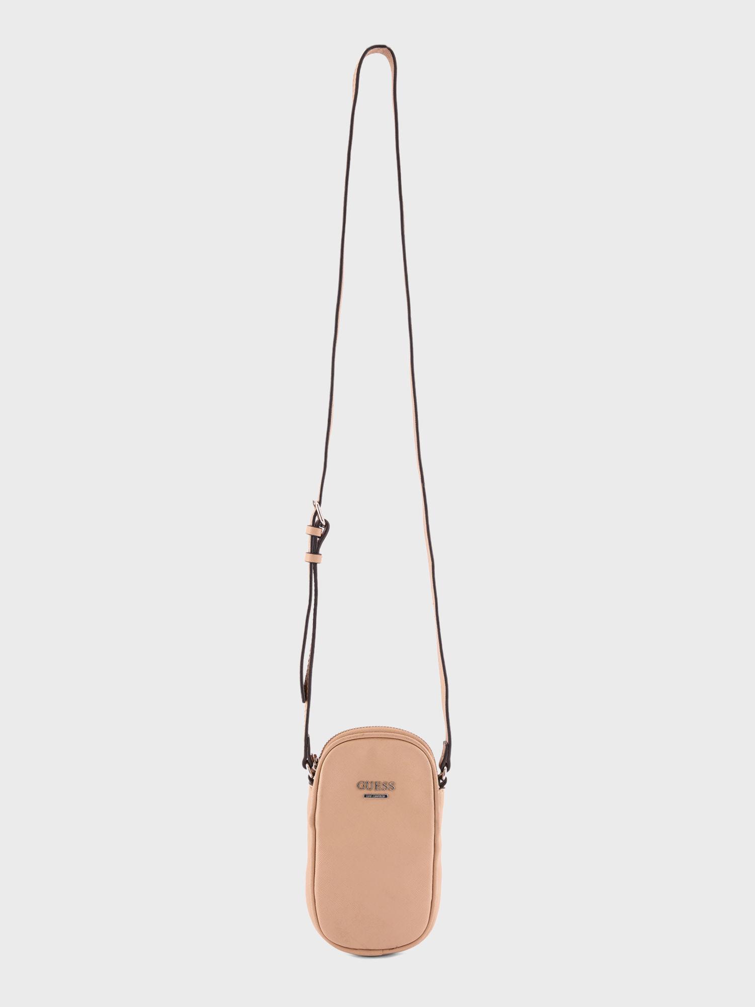 kalie mini hand bag with top zip - peach