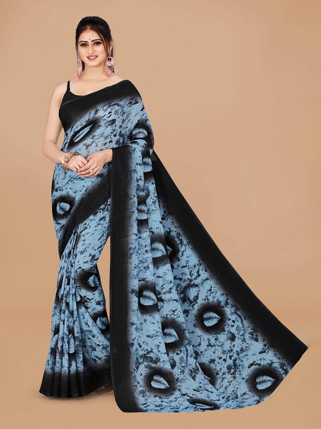 kalini abstract printed pure georgette saree