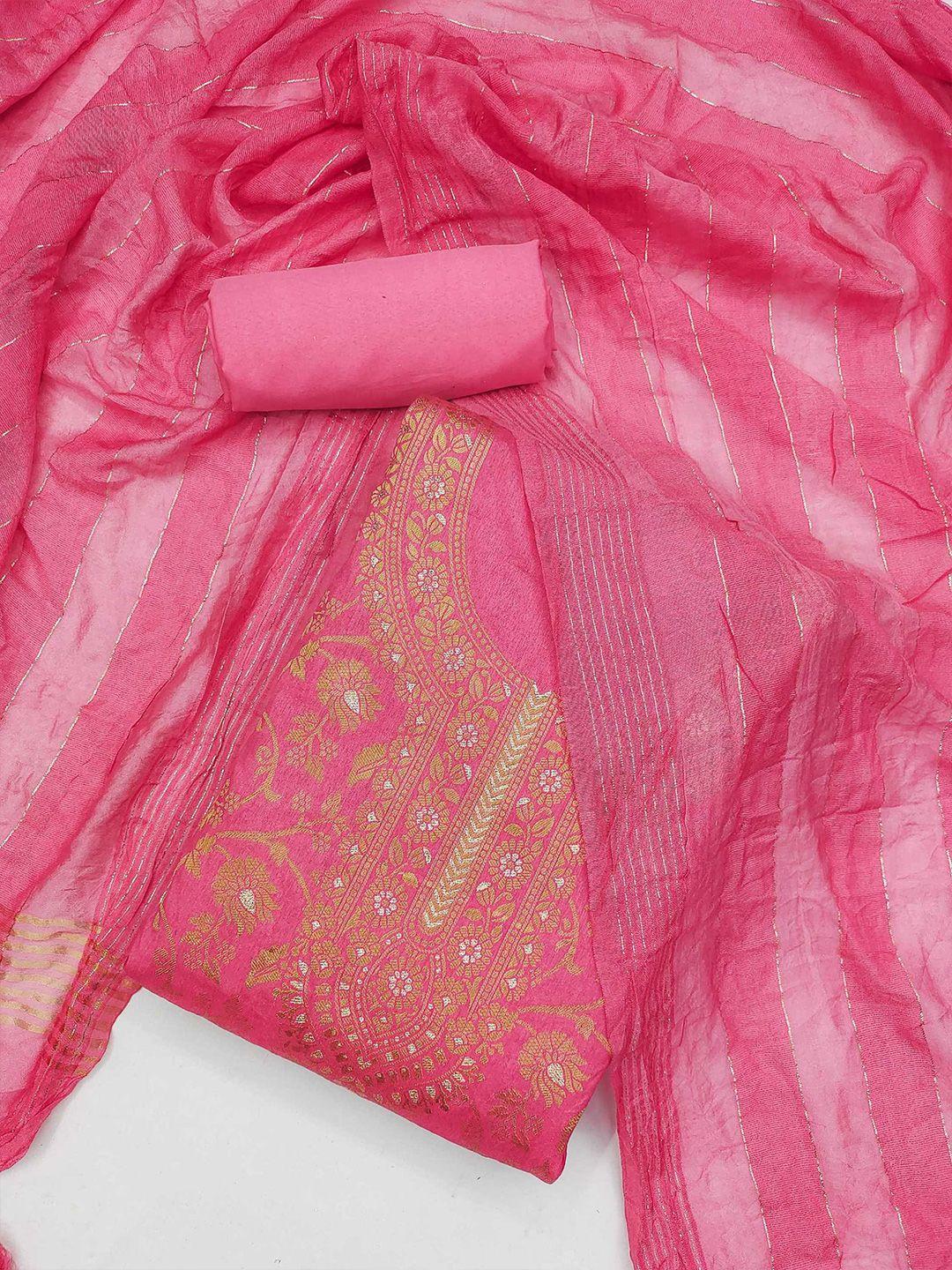 kalini embellished dola chanderi silk unstitched dress material