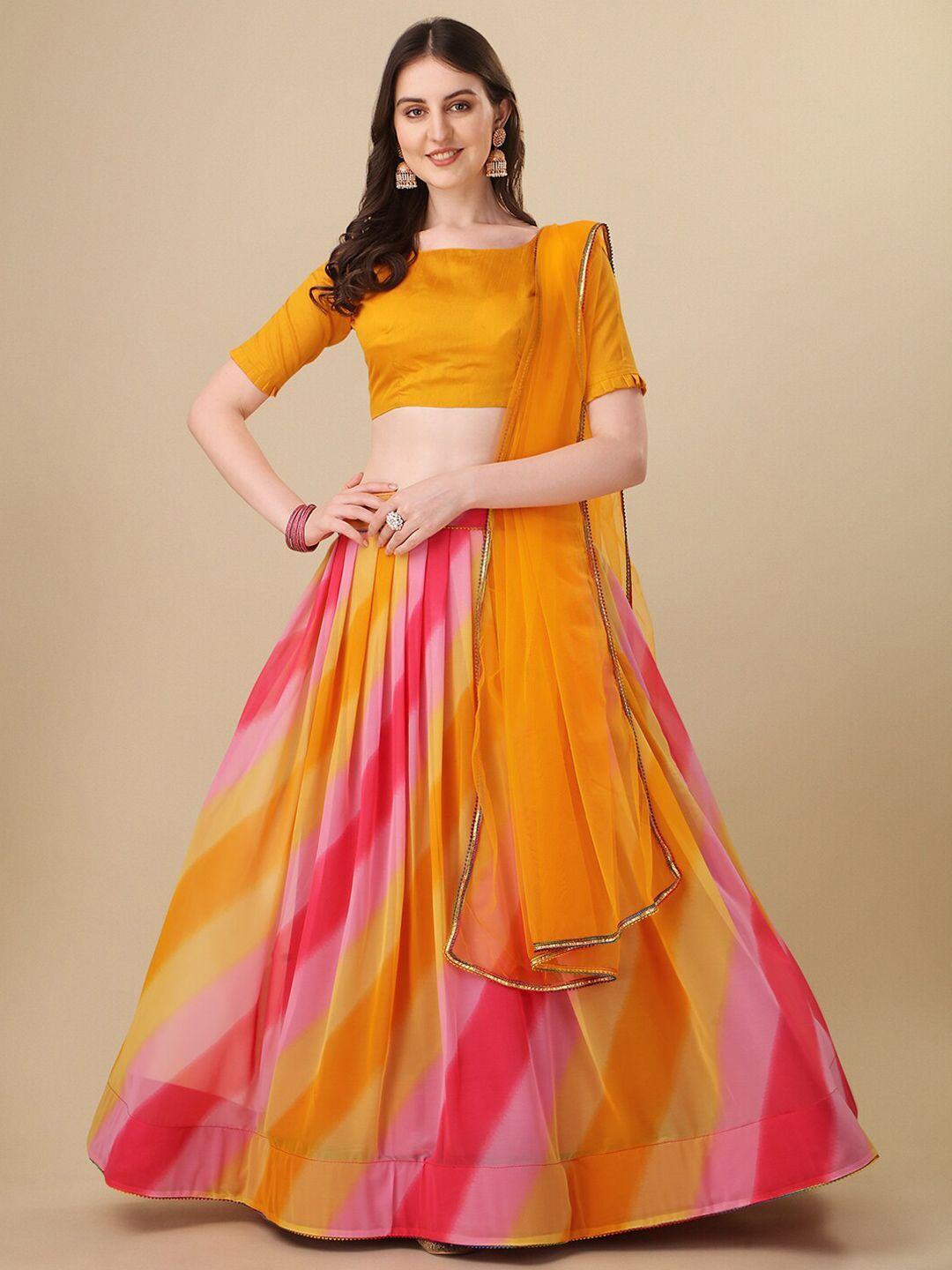 kalini embellished semi-stitched lehenga & unstitched blouse with dupatta