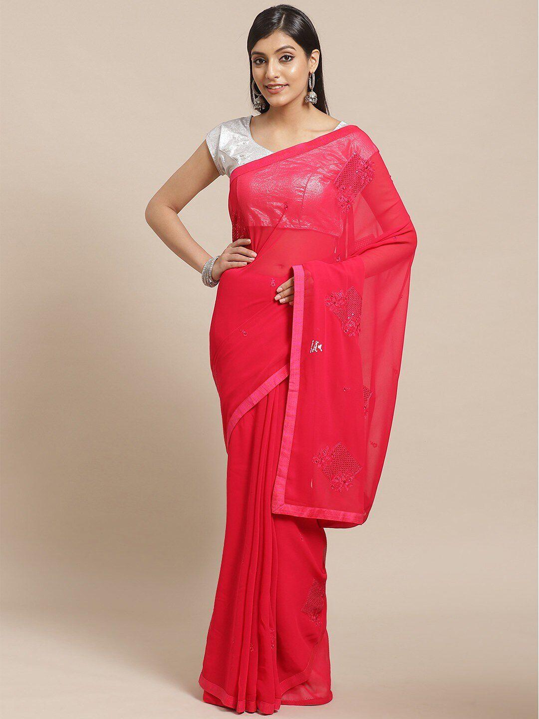 kalini ethnic embroidered sequinned saree
