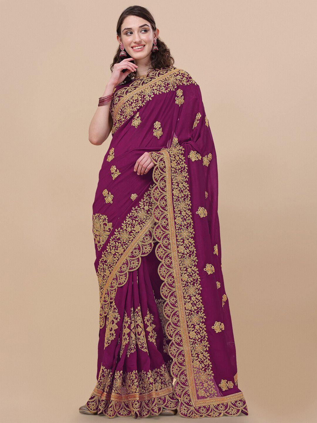 kalini ethnic motifs embroidered saree