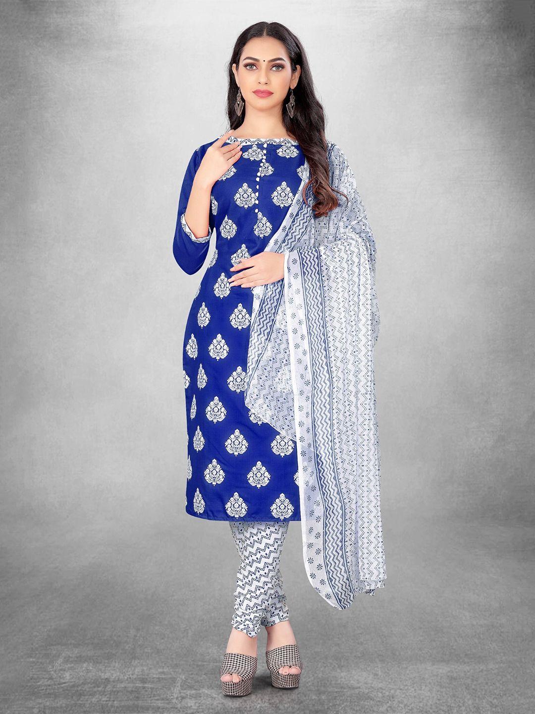 kalini ethnic motifs printed unstitched dress material