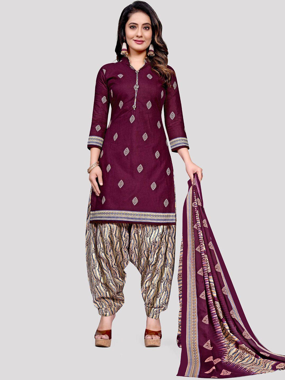 kalini ethnic motifs printed unstitched dress material