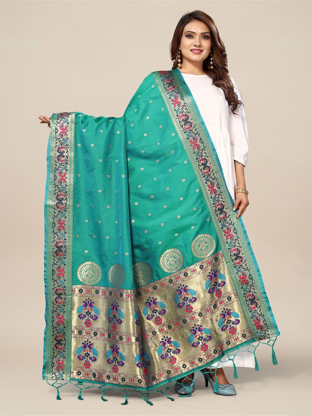 kalini ethnic motifs woven design banarasi dupatta with zari