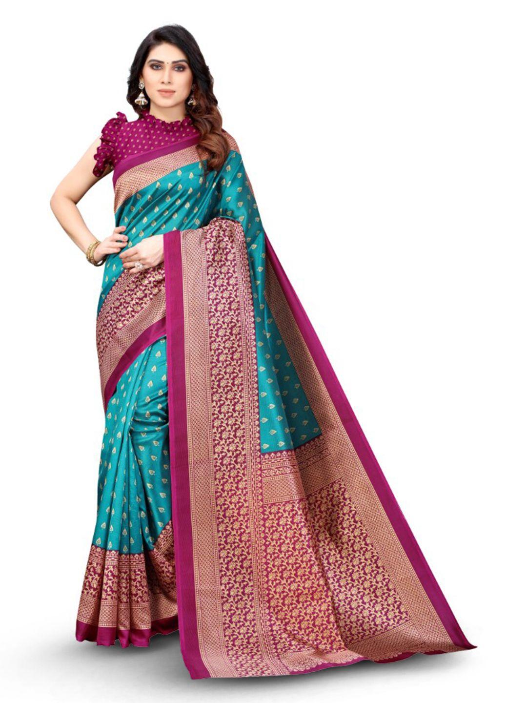 kalini ethnic motifs woven design mysore cotton silk saree
