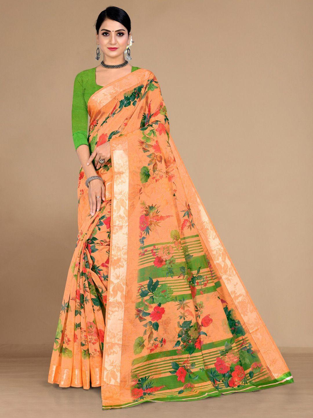kalini floral printed saree