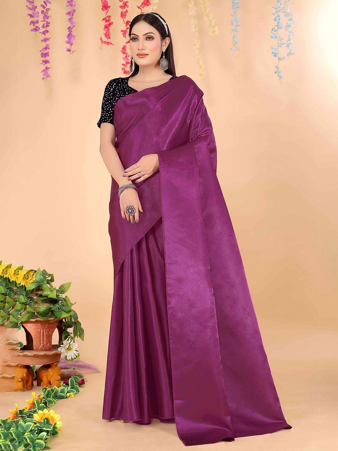 kalini sequinned art silk saree with blouse