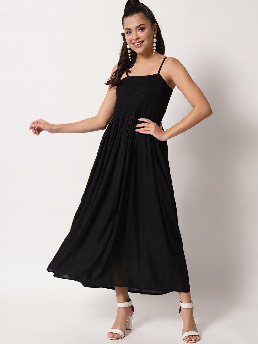 kalini shoulder straps gathered or pleated maxi dress