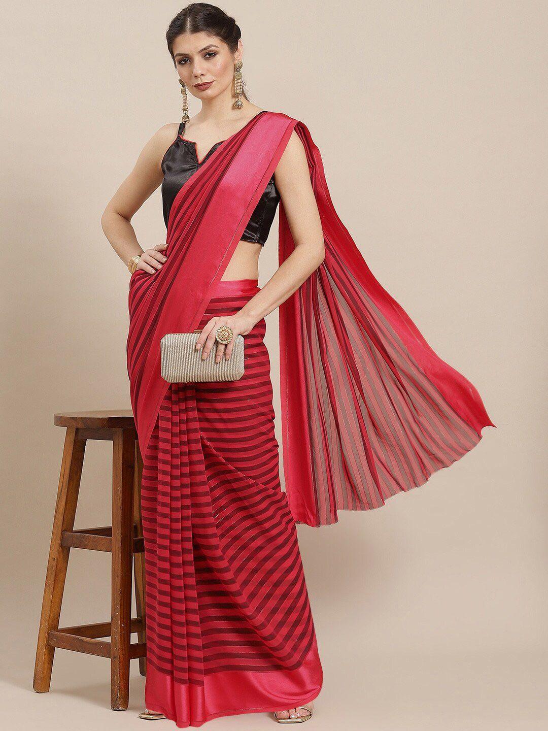 kalini striped silk blend saree