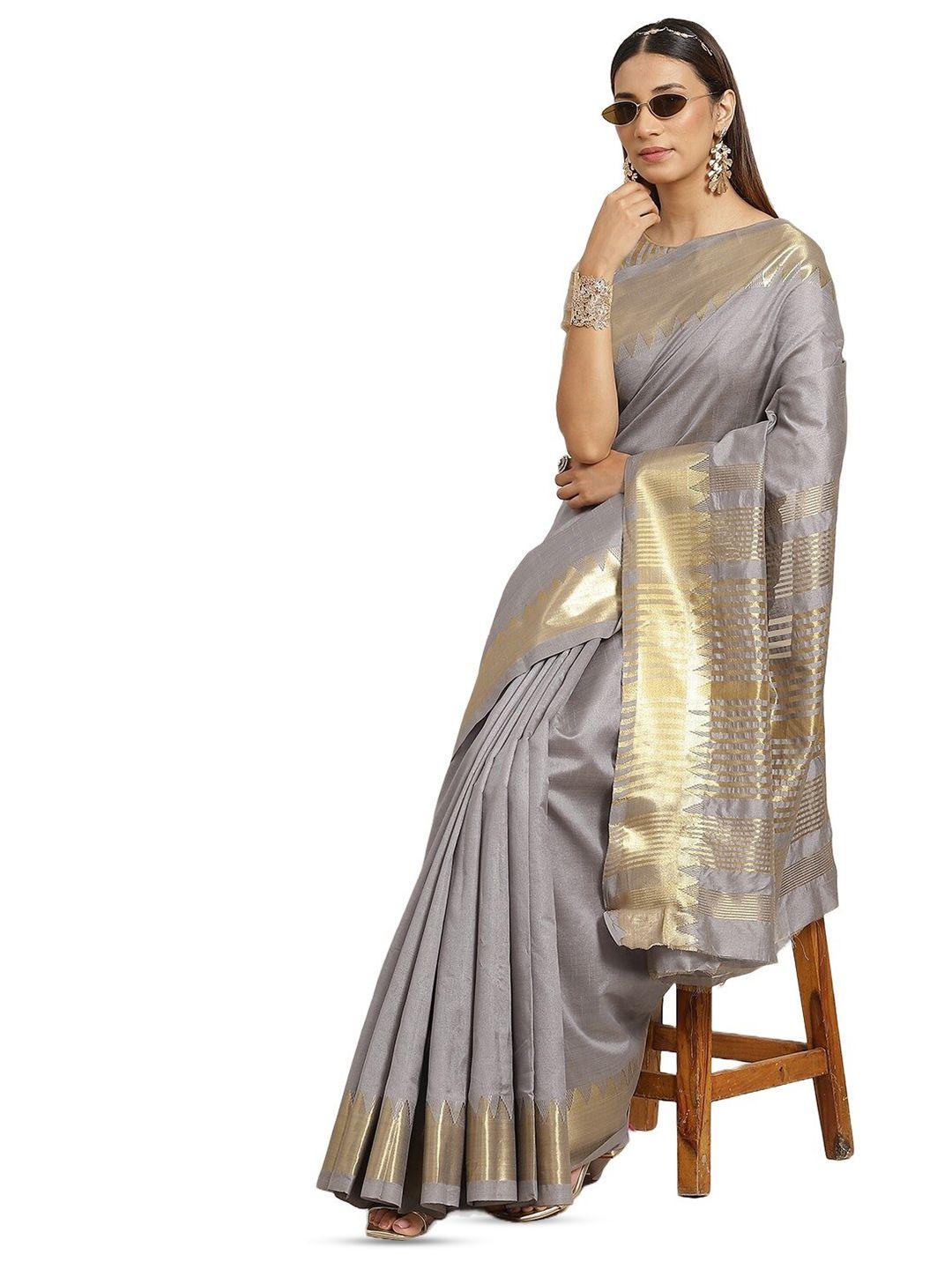 kalini woven design zari pure silk saree