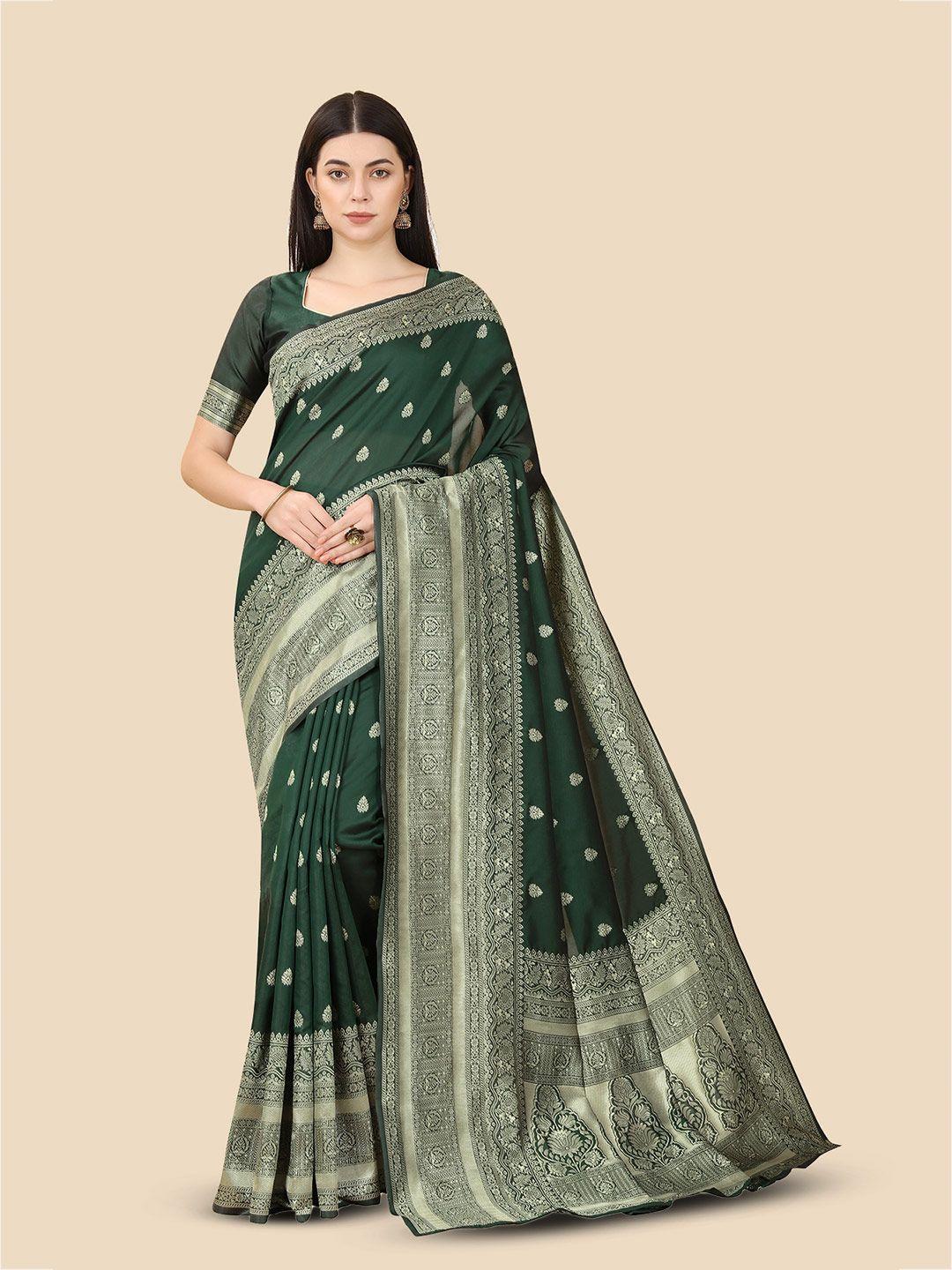 kalini woven design zari silk blend kanjeevaram saree
