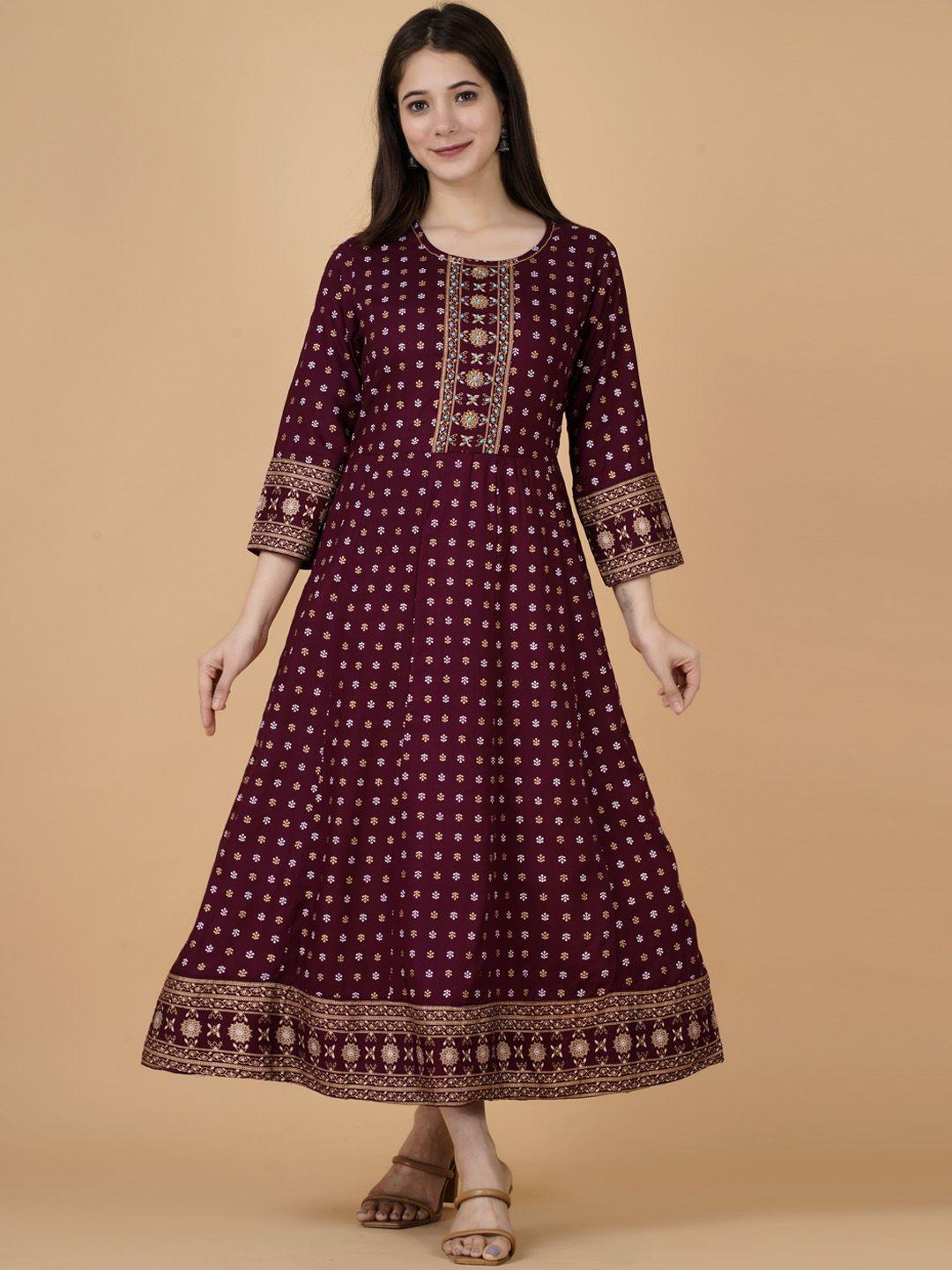 kalini  ethnic motifs printed anarkali kurta