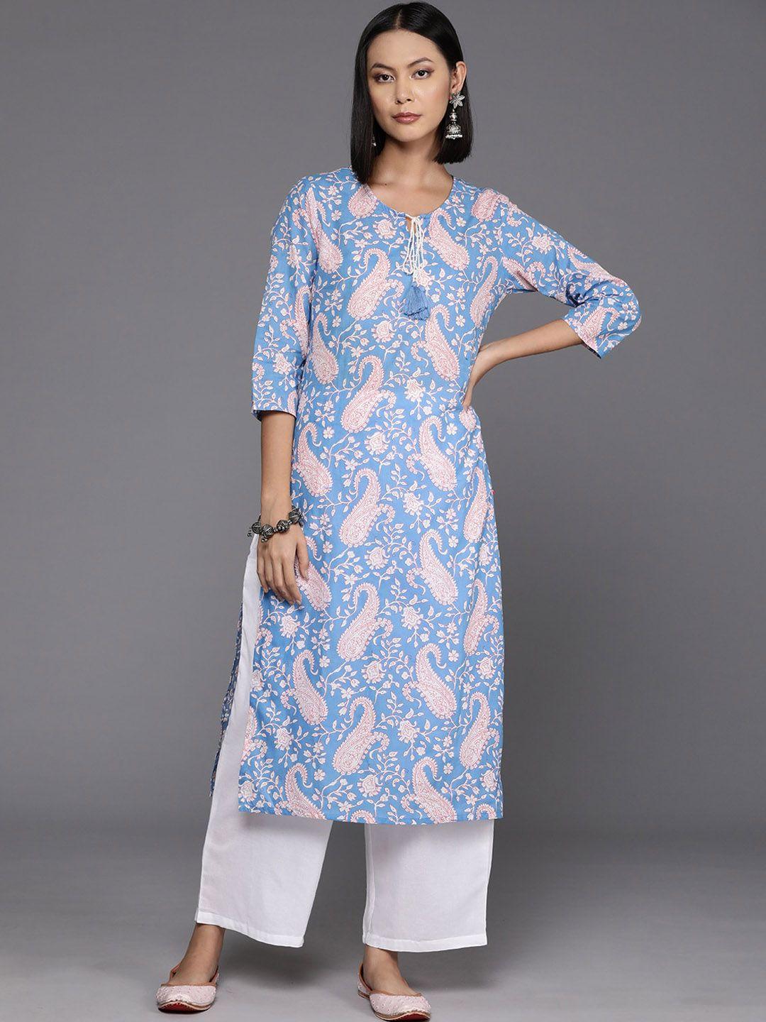 kalini  ethnic motifs printed cotton kurta