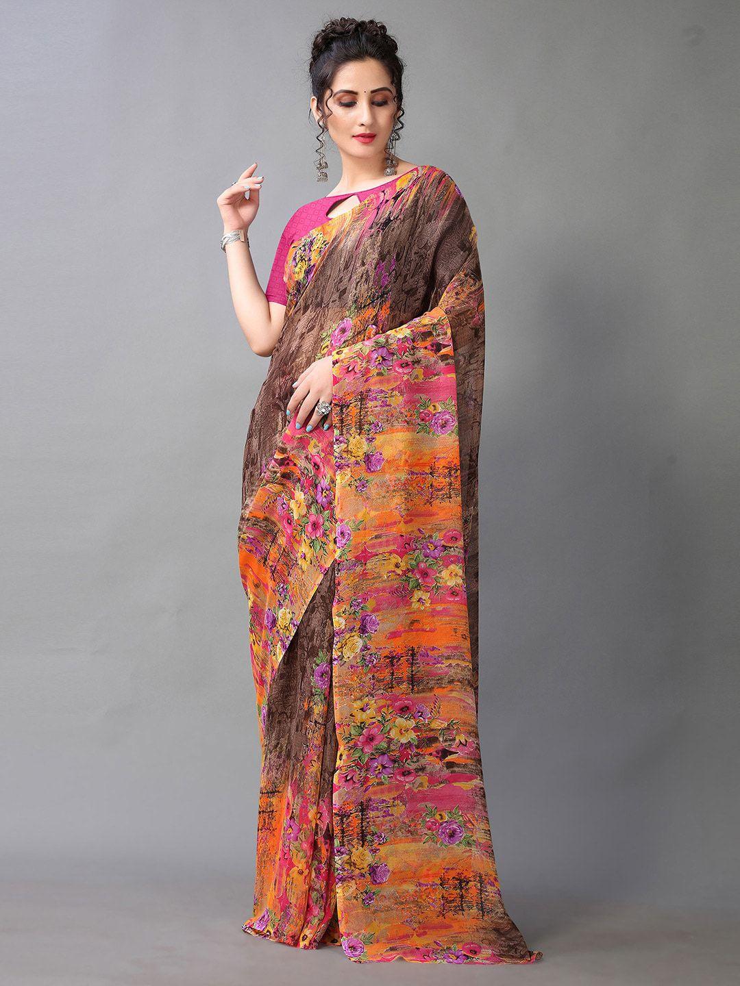 kalini abstract printed saree