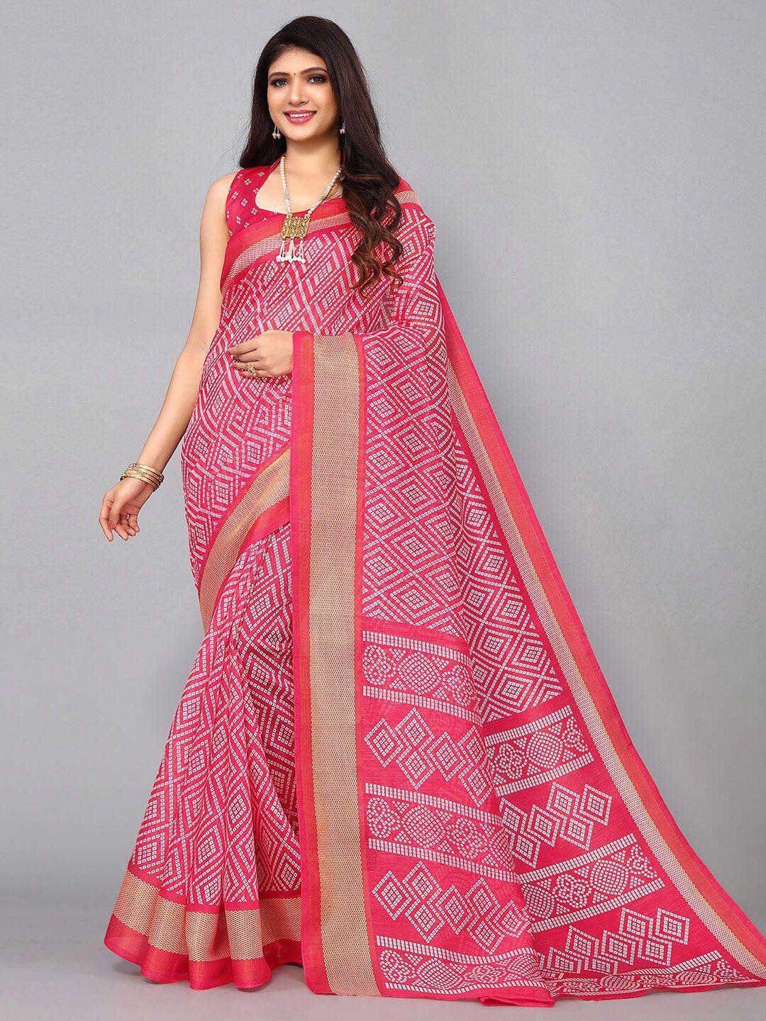 kalini bandhani zari bandhani saree