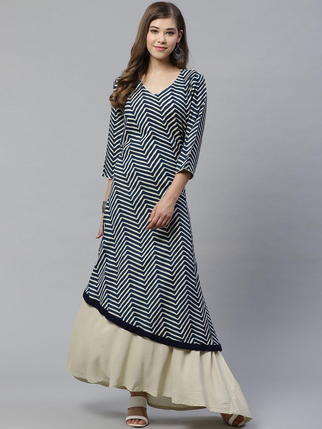 kalini chevron kurta