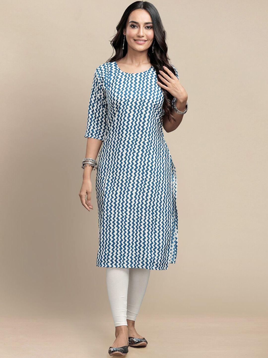 kalini chevron printed kurta