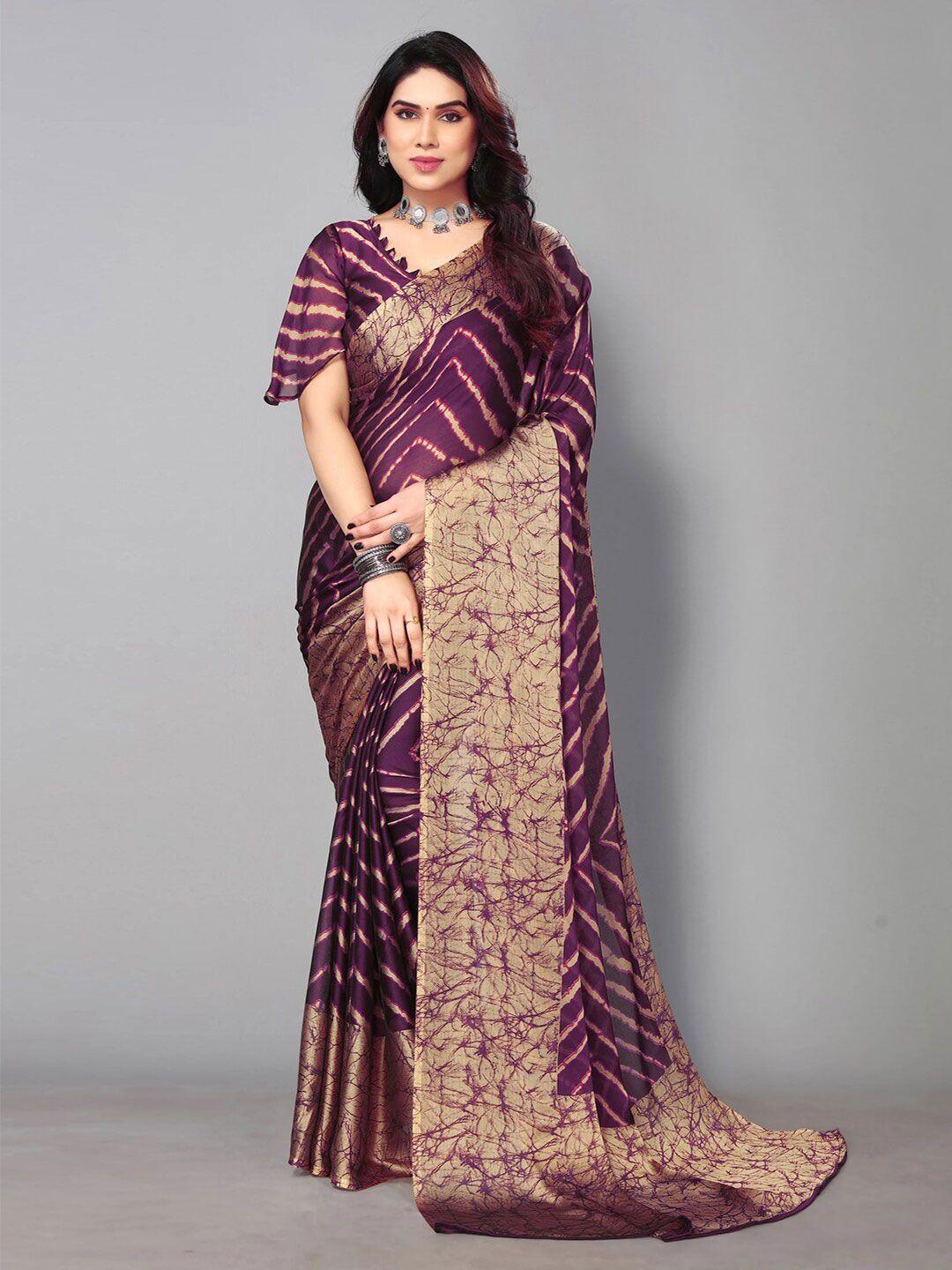 kalini chevron printed saree