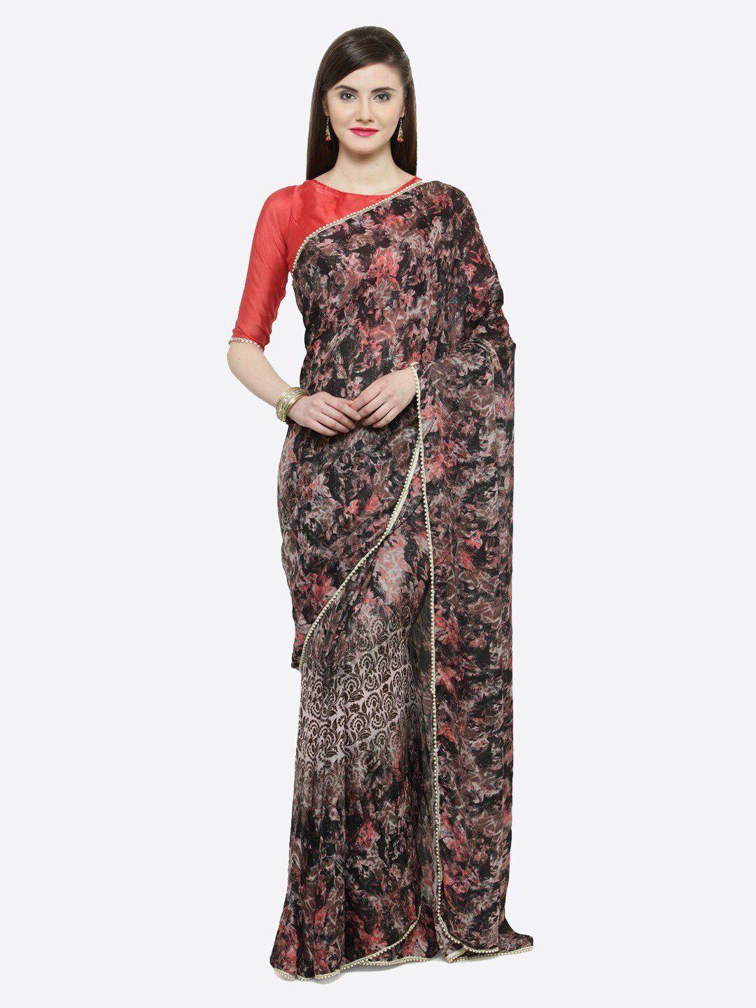 kalini embellished satin saree