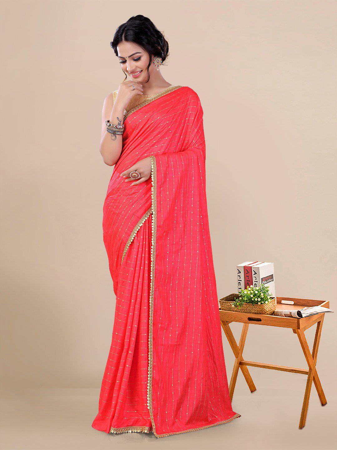 kalini embellished sequinned maheshwari saree