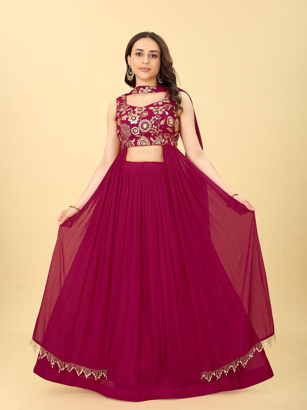 kalini embellished sequinned ready to wear lehenga & blouse with dupatta