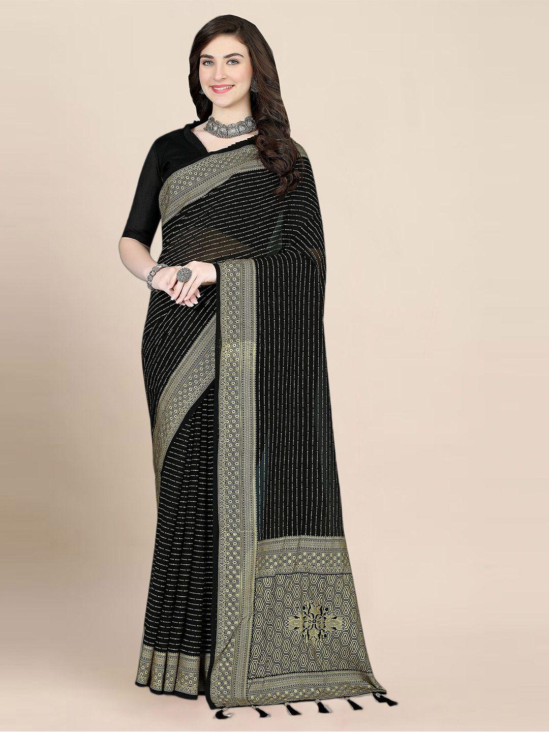 kalini embellished zari khadi saree