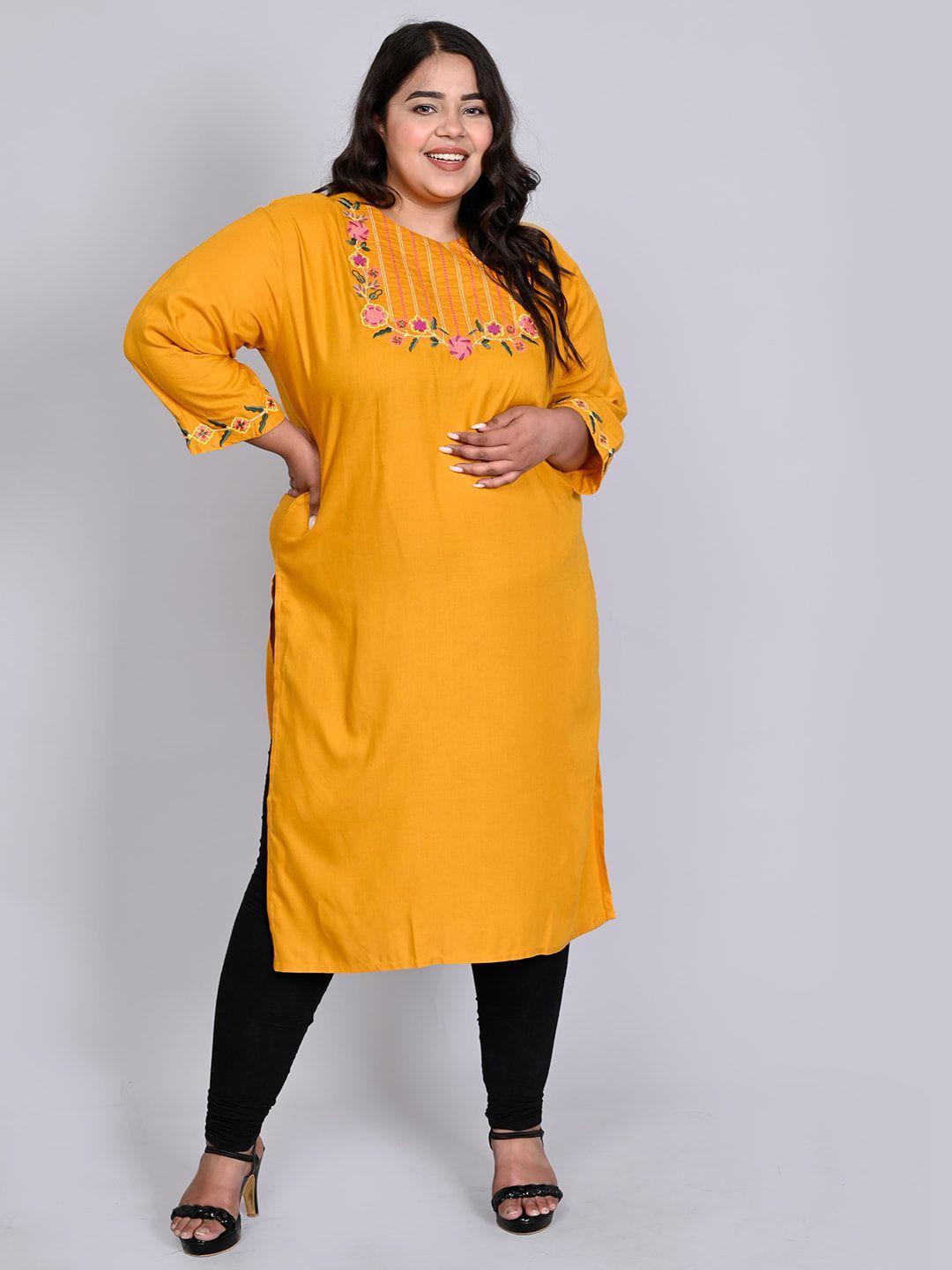 kalini embroidered cotton kurta