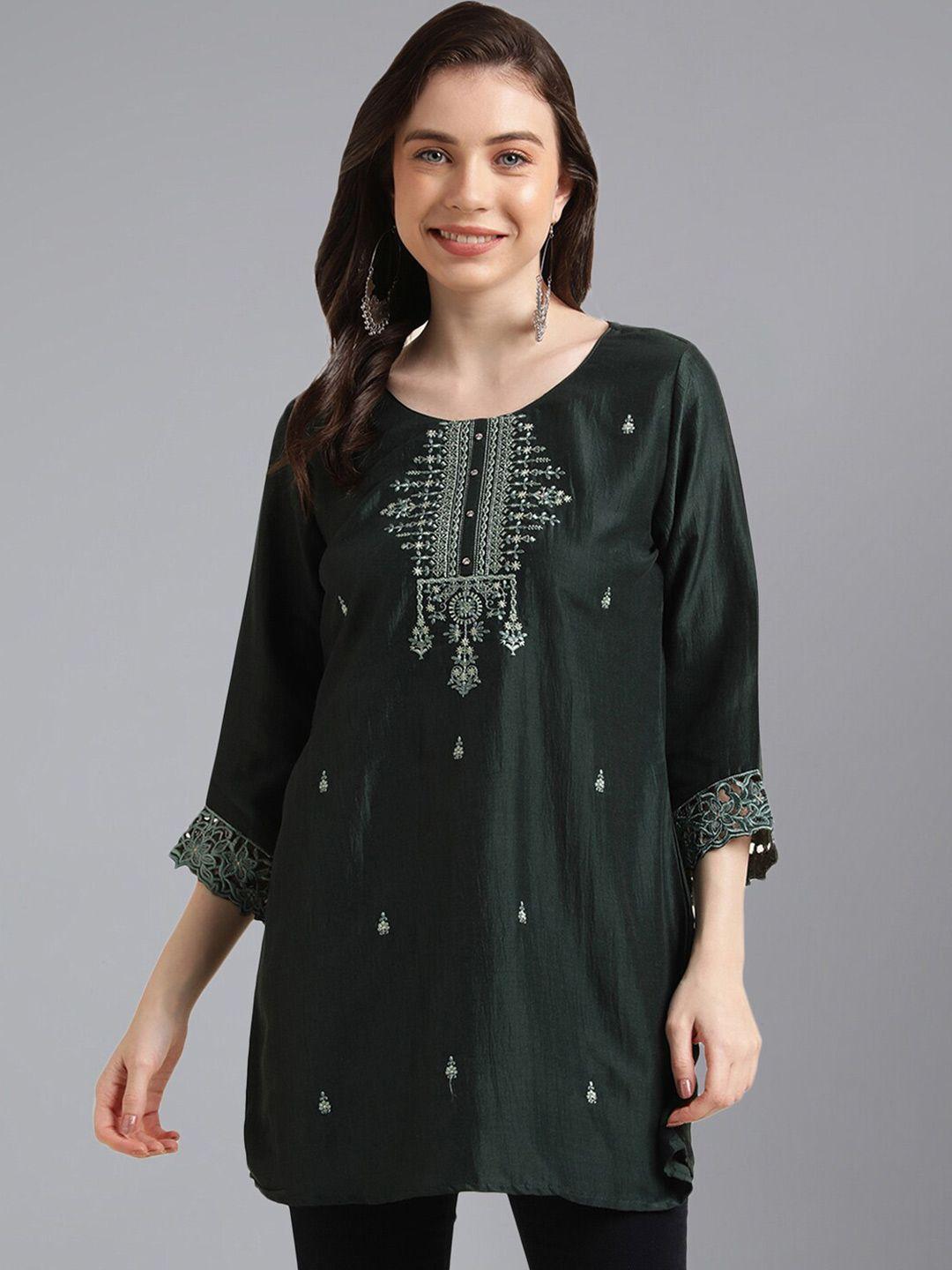 kalini embroidered straight top