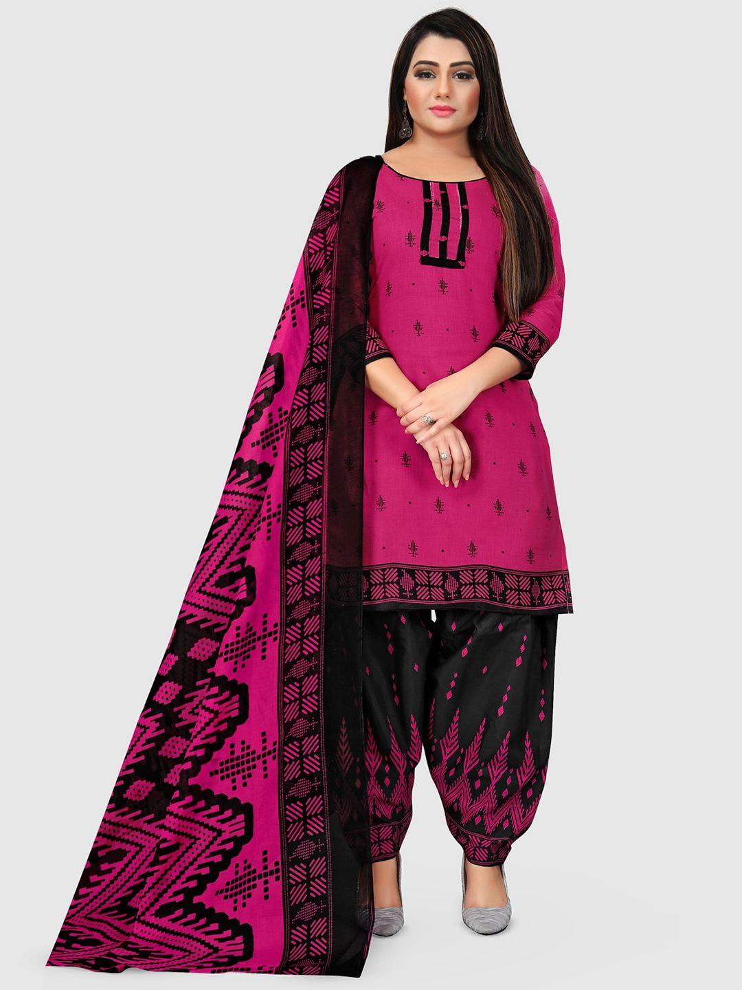 kalini ethnic motif printed unstitched dress material