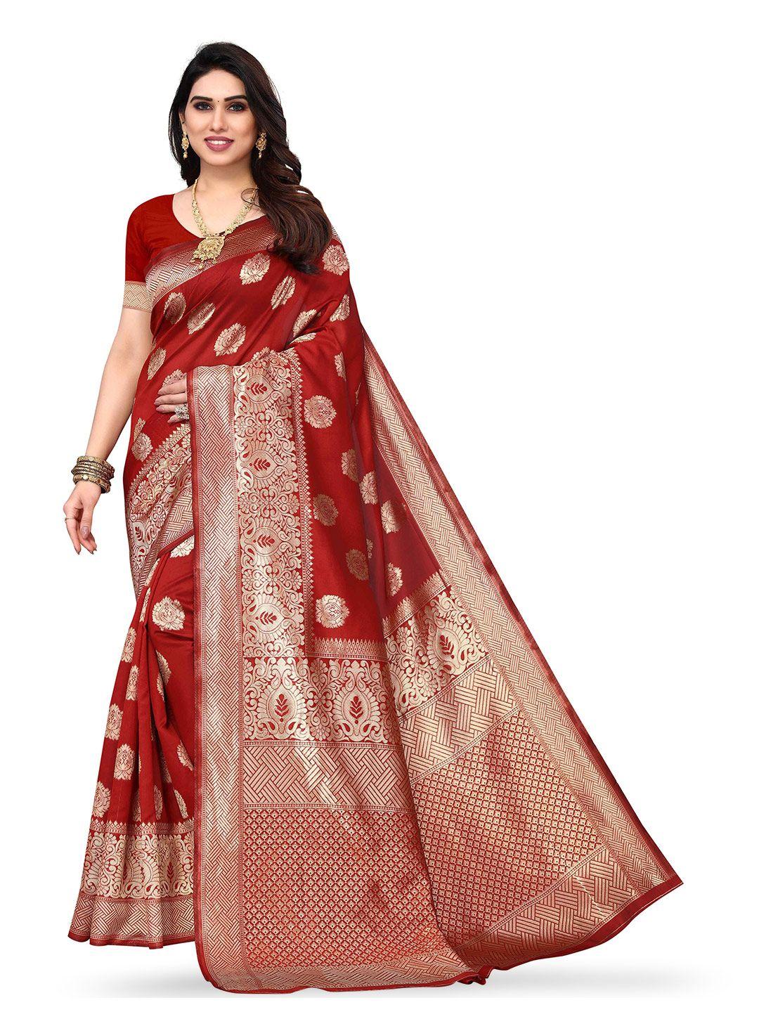 kalini ethnic motif woven design zari kanjeevaram jacquard saree