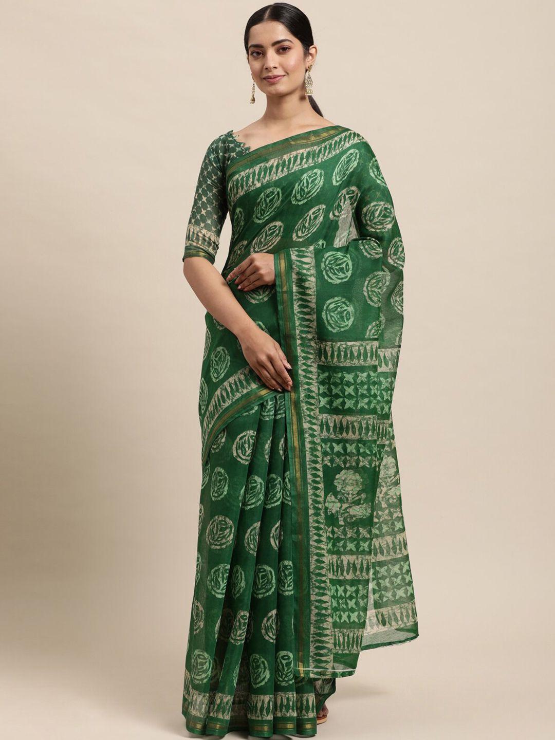 kalini ethnic motifs block print saree