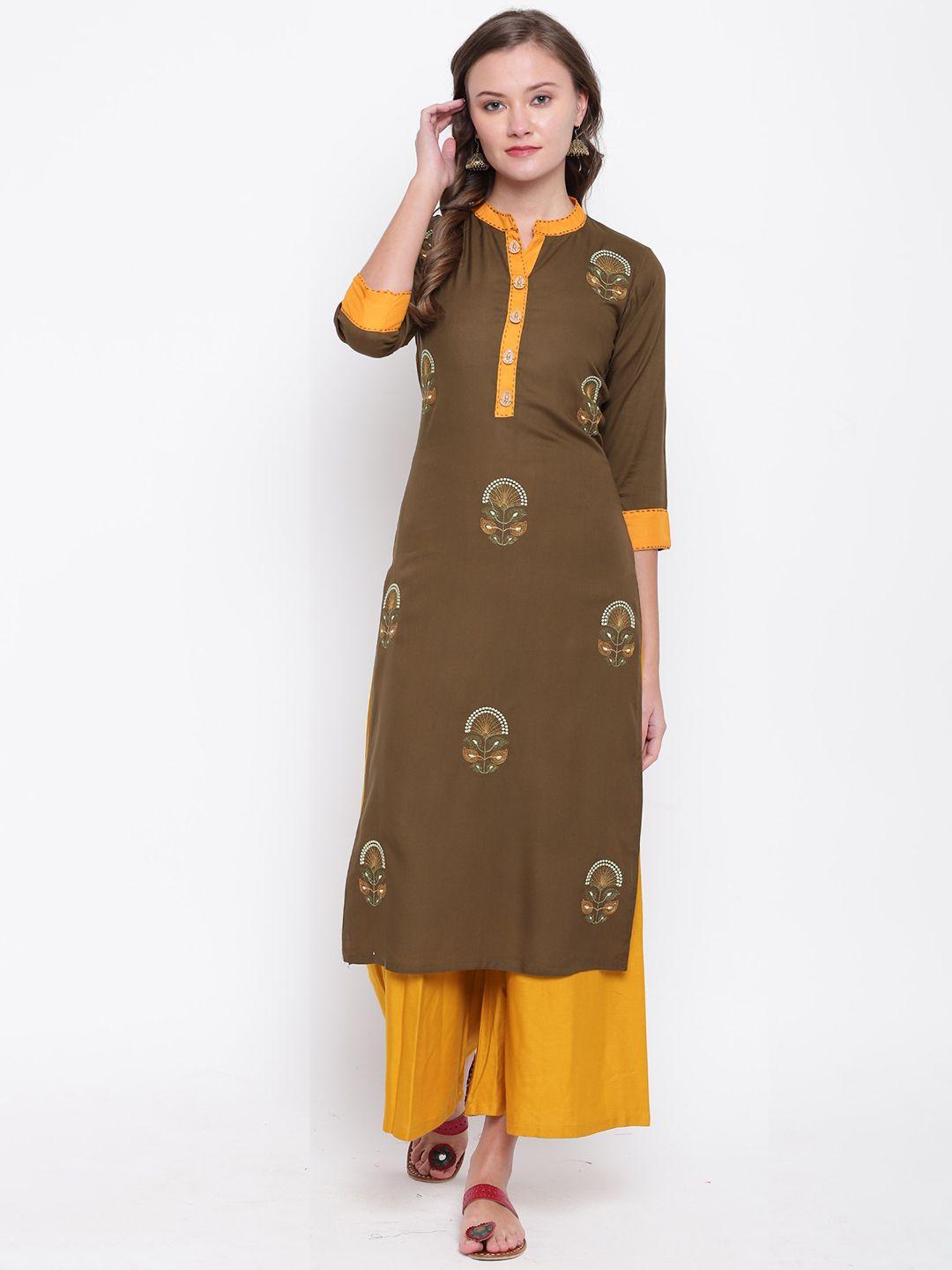 kalini ethnic motifs embroidered kurta