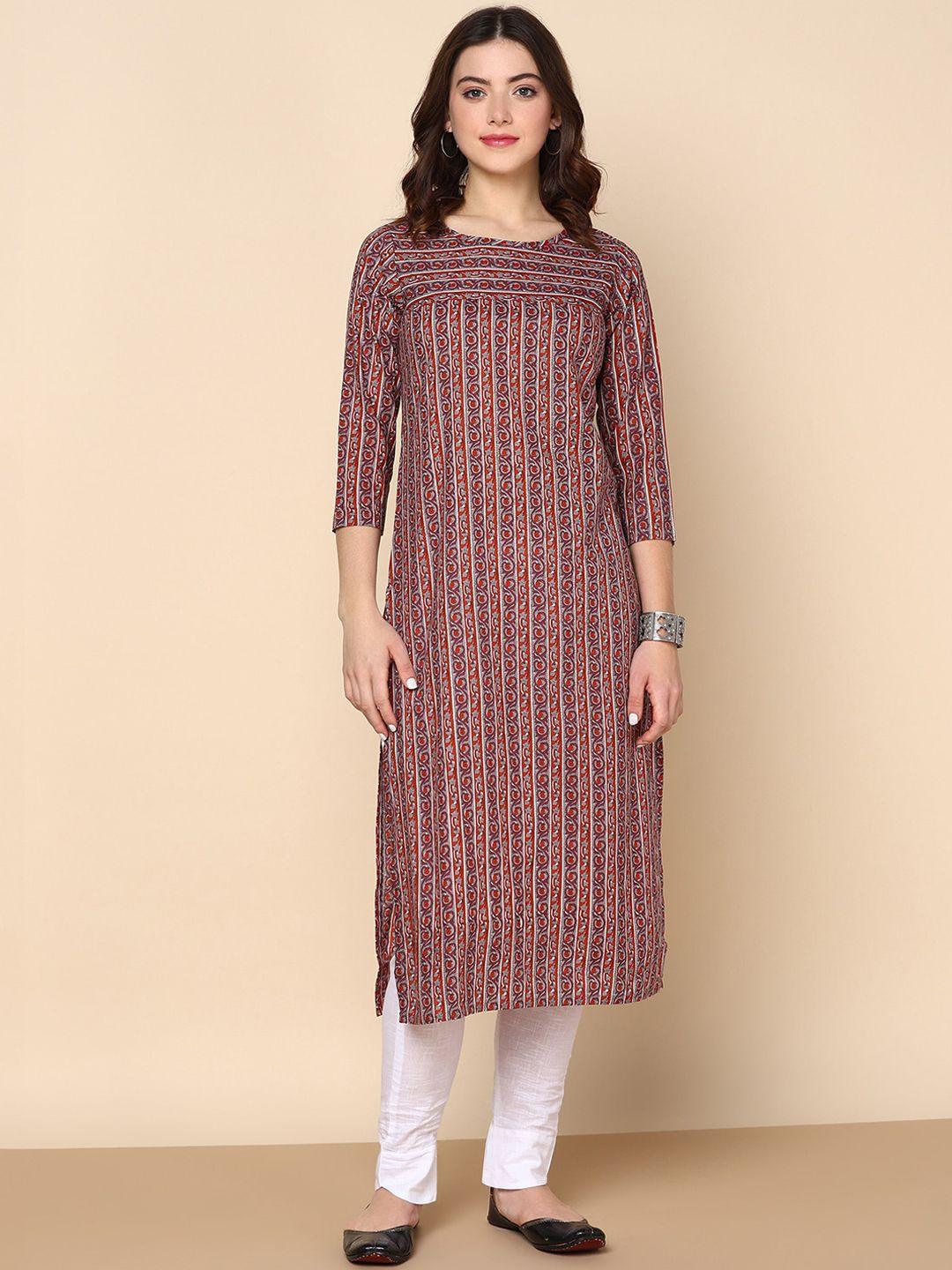 kalini ethnic motifs printed regular cotton kurta