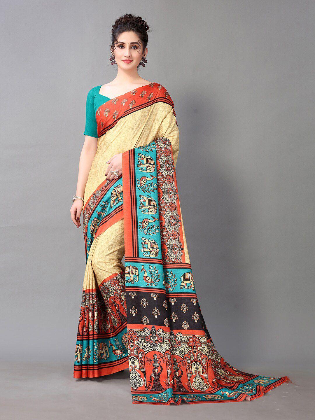 kalini ethnic motifs printed saree