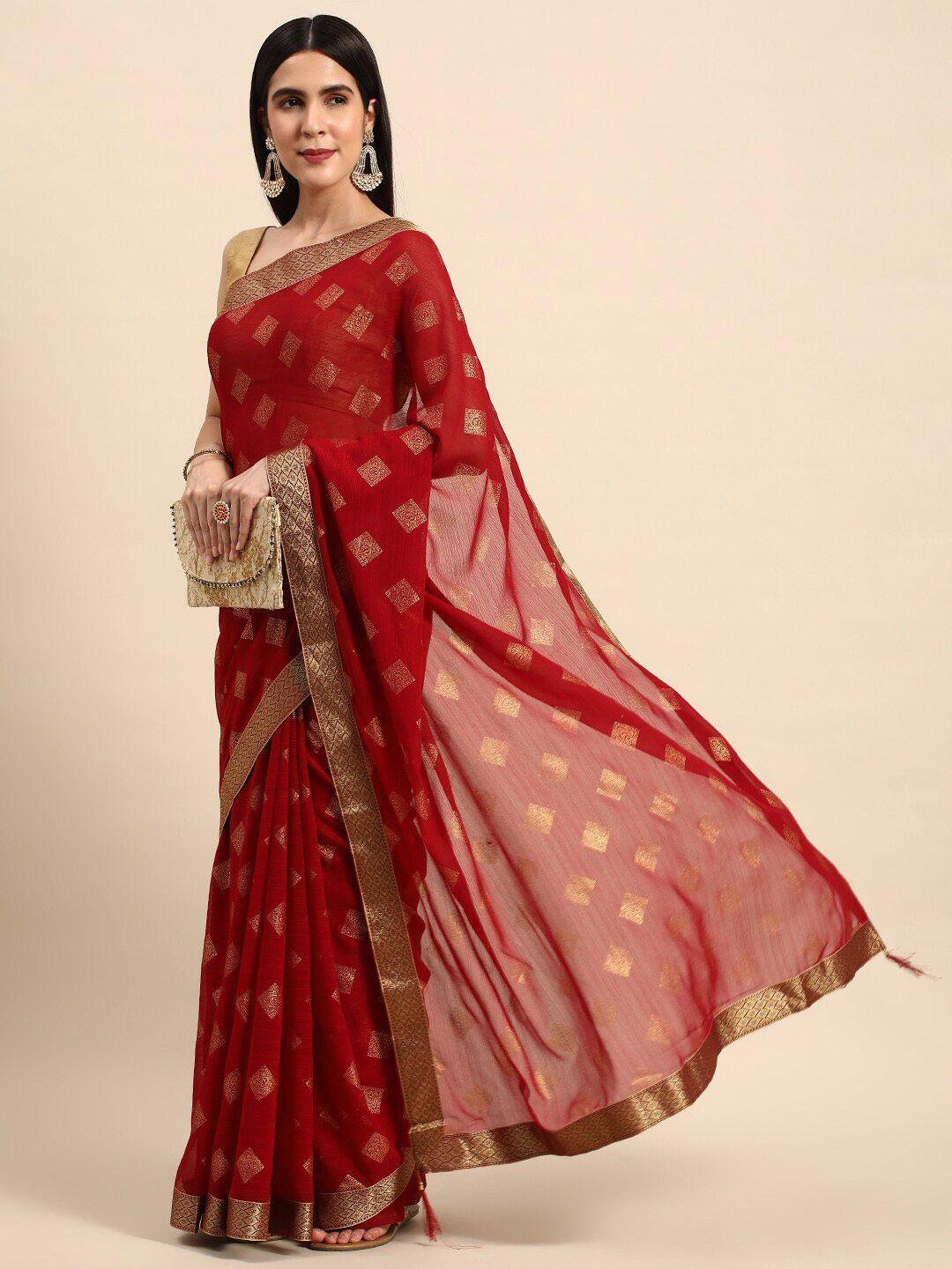 kalini ethnic motifs printed silk blend saree