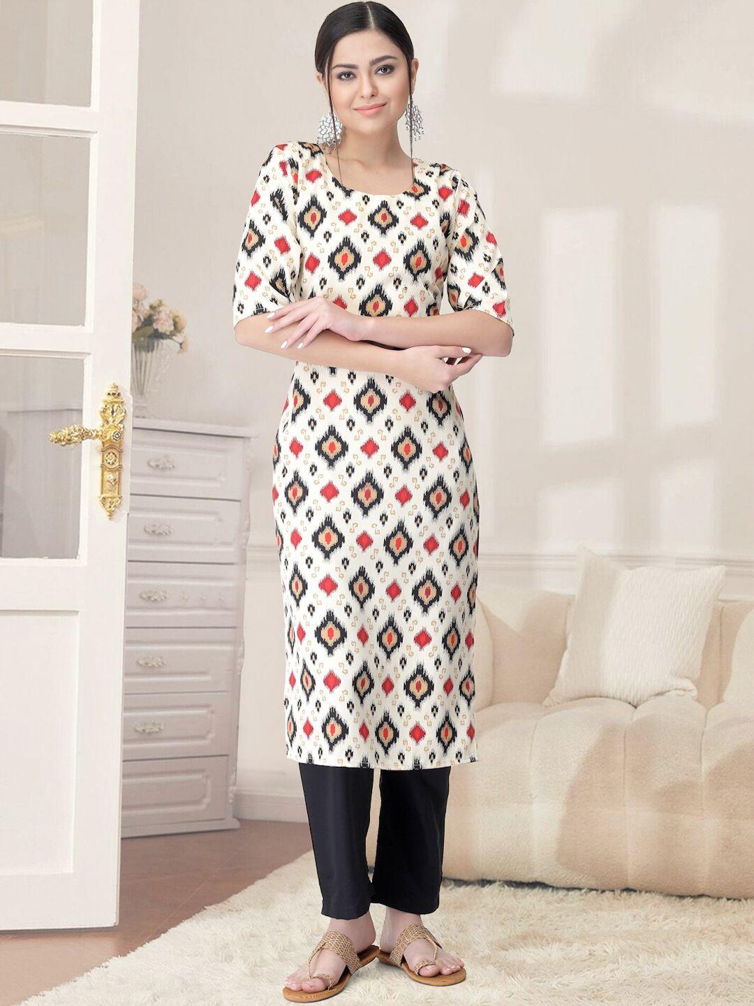 kalini ethnic motifs printed straight kurta with trouser