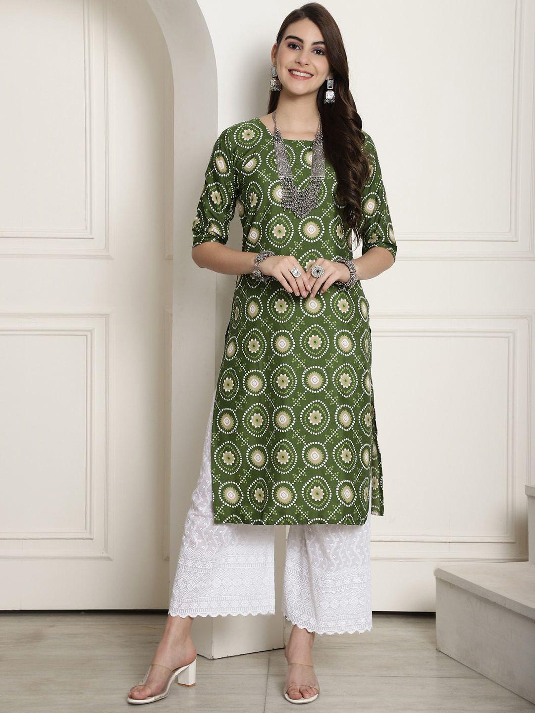 kalini ethnic motifs printed straight kurta