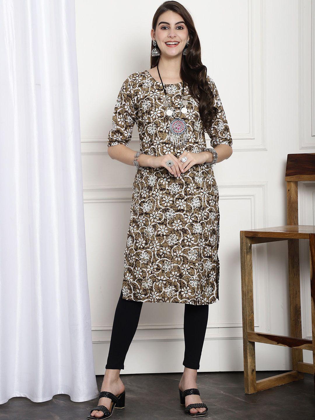 kalini ethnic motifs printed straight kurta