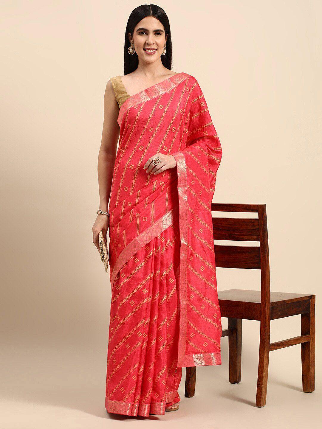 kalini ethnic motifs printed zari pure silk saree