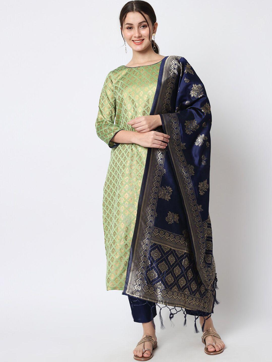 kalini ethnic motifs regular kurta with trousers & with dupatta