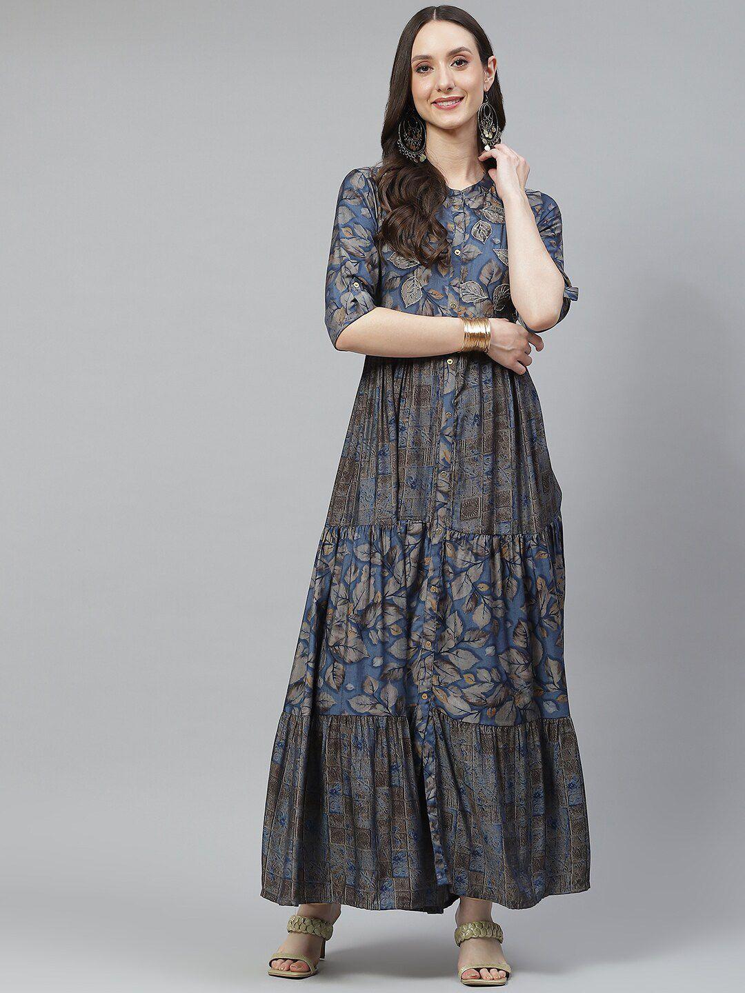 kalini ethnic motifs sequinned silk kurta