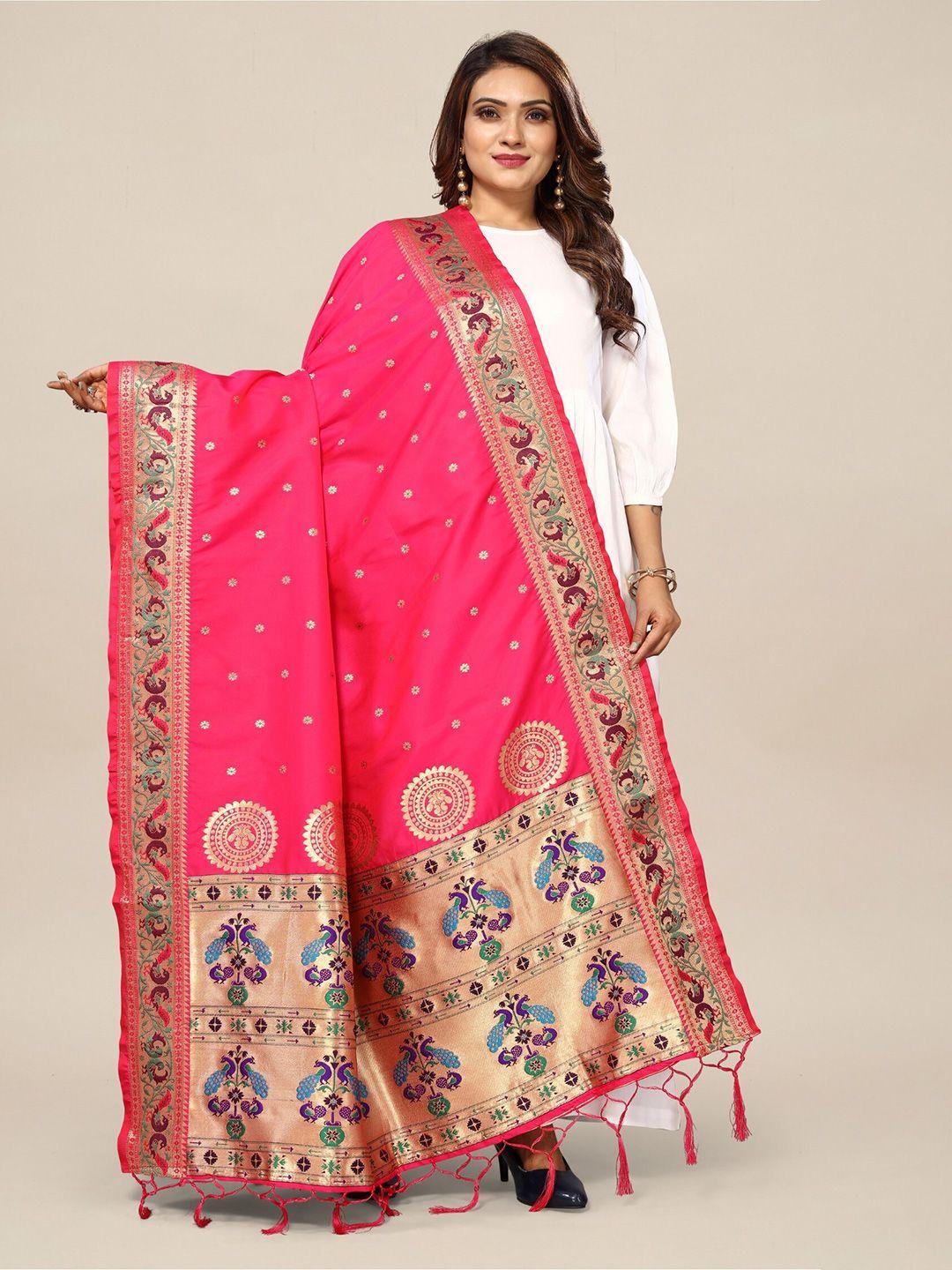 kalini ethnic motifs woven design banarasi dupatta with zari