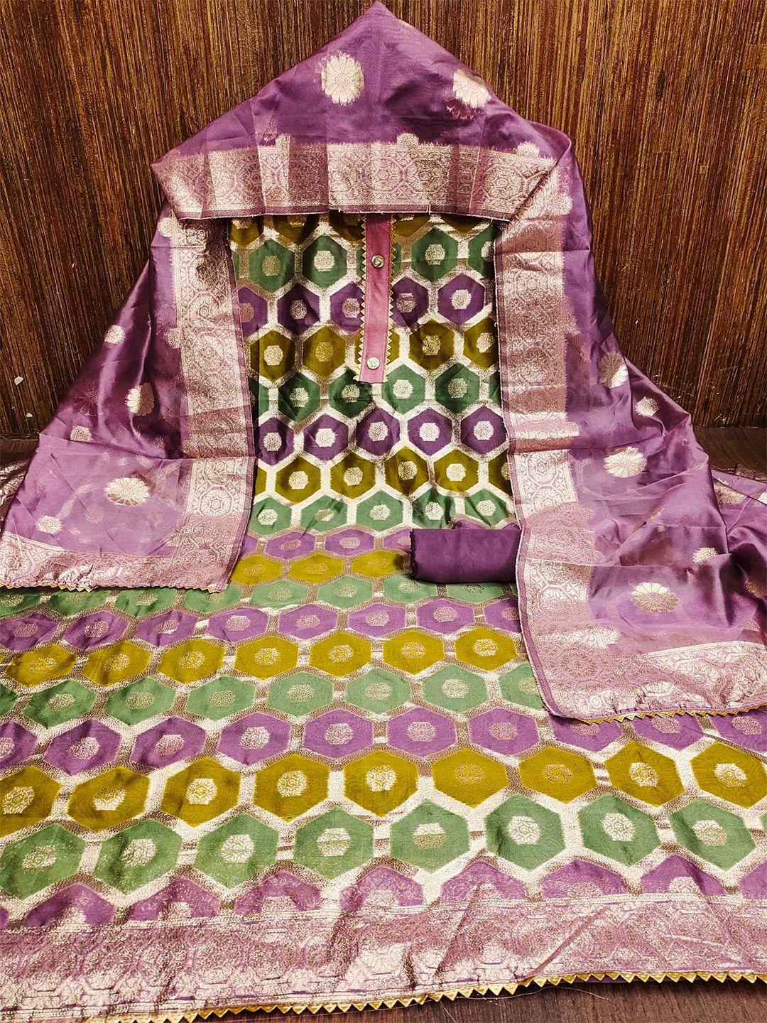 kalini ethnic motifs woven design organza unstitched dress material