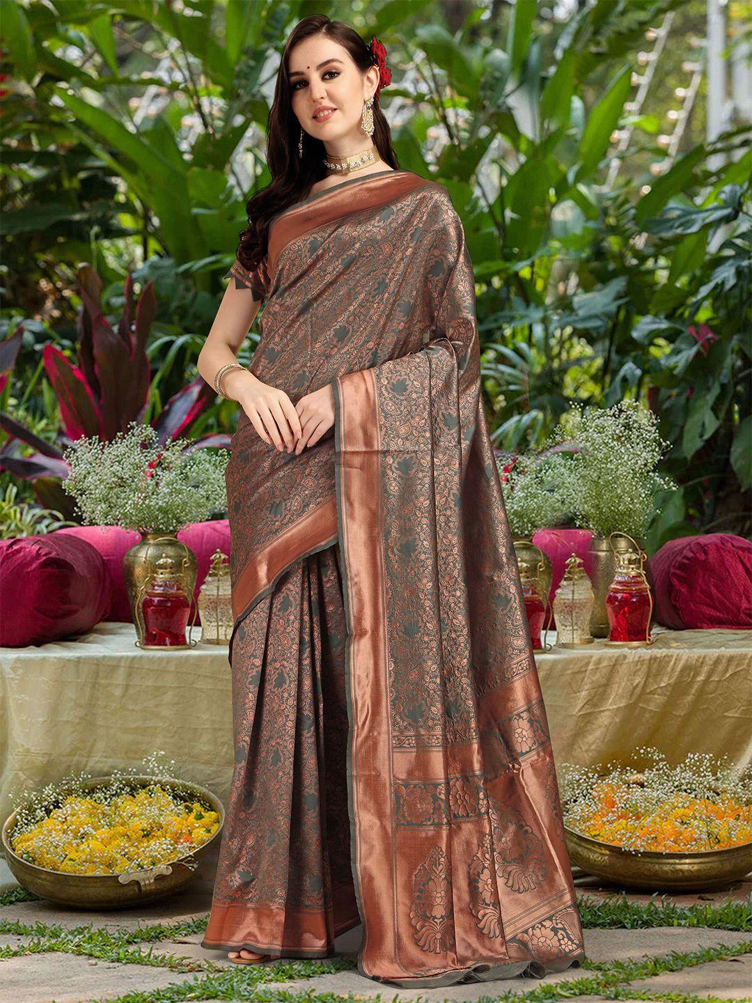 kalini ethnic motifs woven design zari banarasi saree