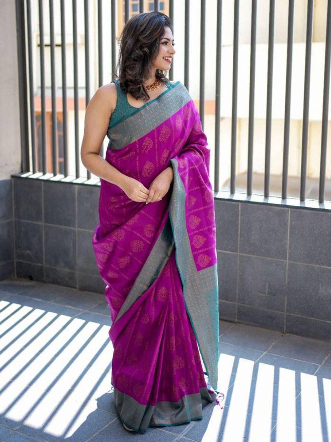 kalini ethnic motifs woven design zari detailed saree