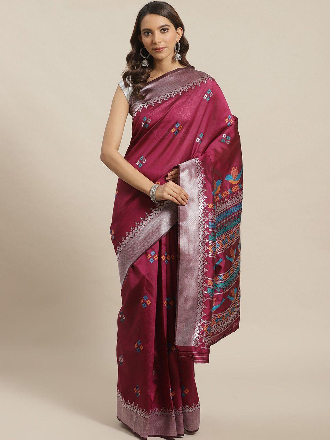 kalini ethnic motifs woven design zari detailed saree