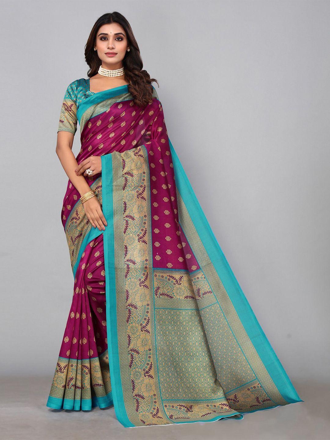 kalini ethnic motifs woven design zari saree